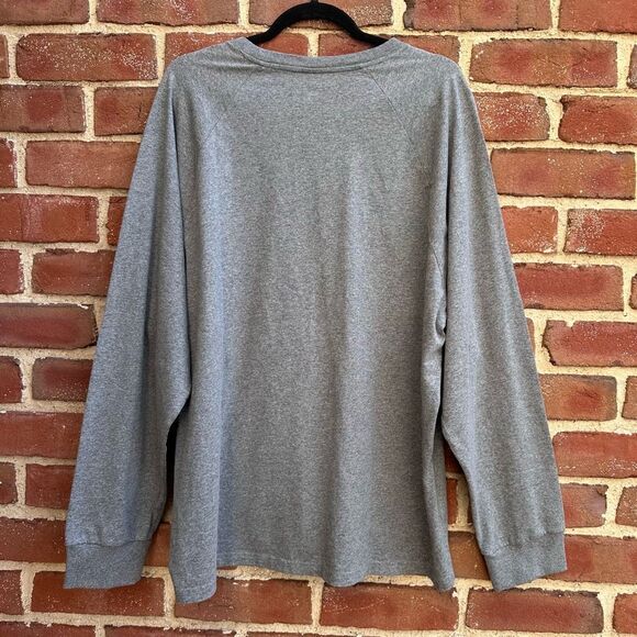 Everlane Mens Gray Crew Neck Raglan Long Sleeve Cotton T-Shirt XXL NEW - Picture 7 of 9
